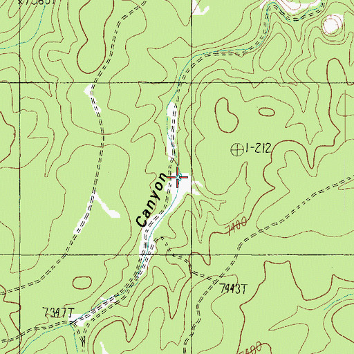Topographic Map of Orderville Tank, AZ