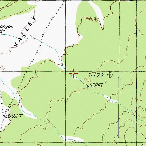 Topographic Map of Kaibab Plateau Arizona Trail, AZ