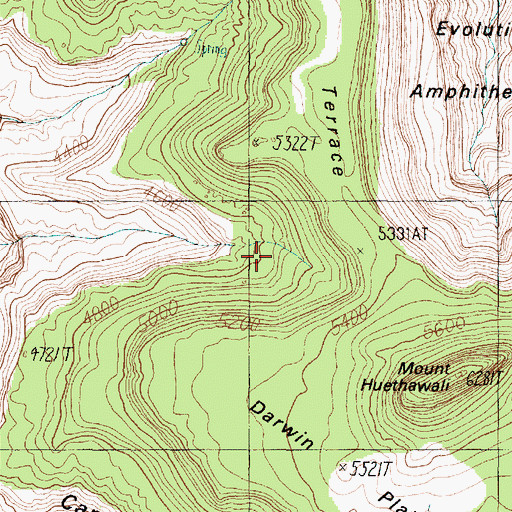 Topographic Map of Mystic Spring, AZ