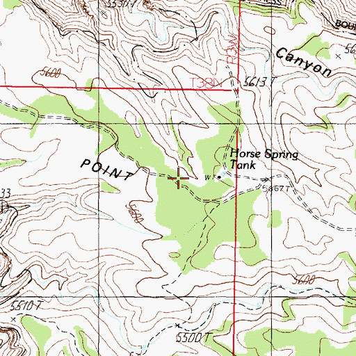 Topographic Map of Horse Spring Trick Tank, AZ