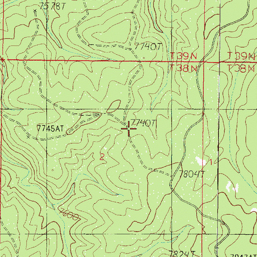 Topographic Map of Beef Tank, AZ