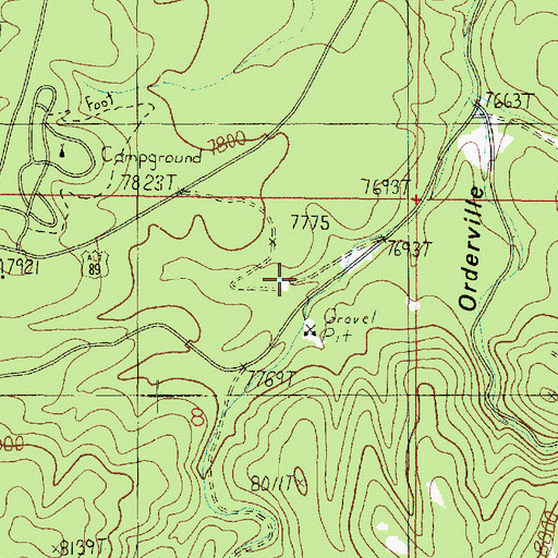 Topographic Map of Sorenson Tank, AZ