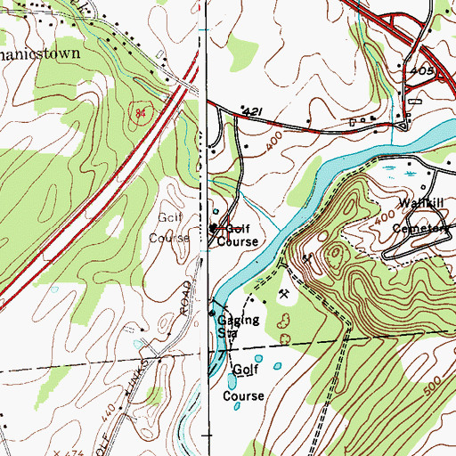 Topographic Map of Midway Park, NY