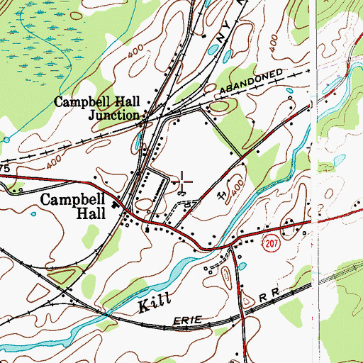 Topographic Map of Campbell Hall School (historical), NY