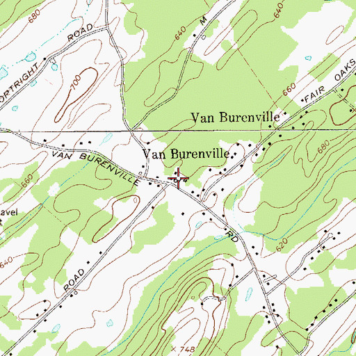Topographic Map of Van Burenville School (historical), NY