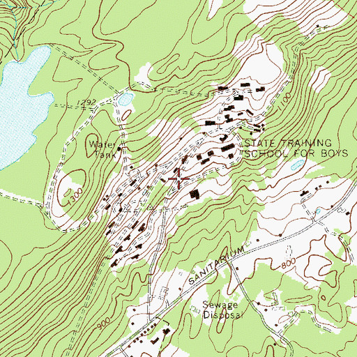 Topographic Map of New York City Municipal Sanitorium (historical), NY