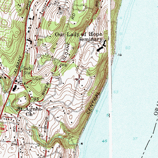 Topographic Map of Oblate House of Philosophy, NY