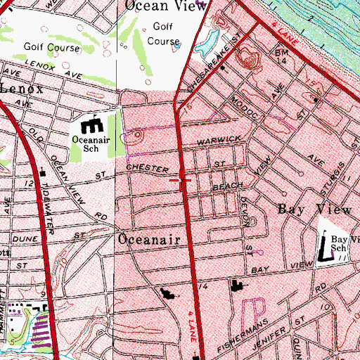 Topographic Map of Kingdom Hall of Jehovahs Witnesses, VA