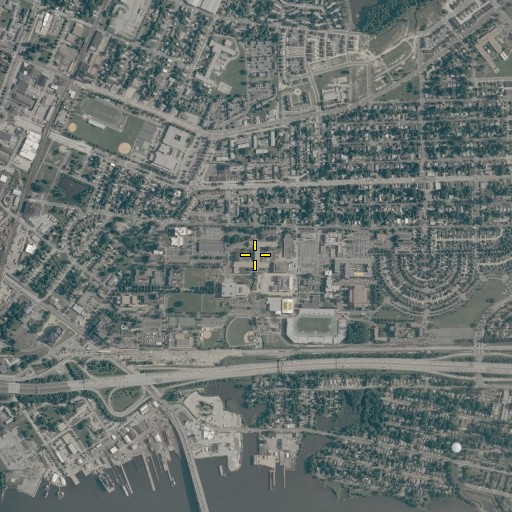 Aerial/Satellite Image of G W C Brown Memorial Hall, VA