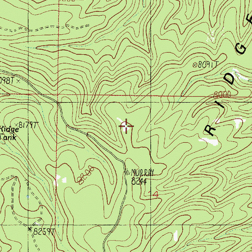 Topographic Map of Big Ridge Apron, AZ