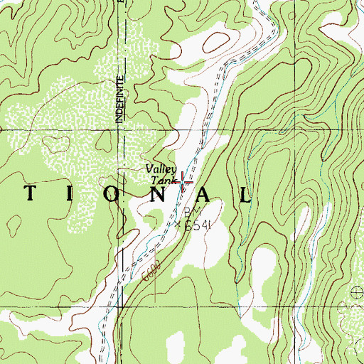 Topographic Map of Valley Tank, AZ