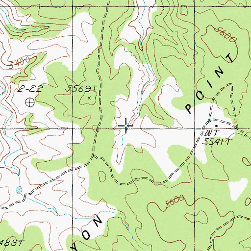 Topographic Map of Water Canyon Catchment, AZ