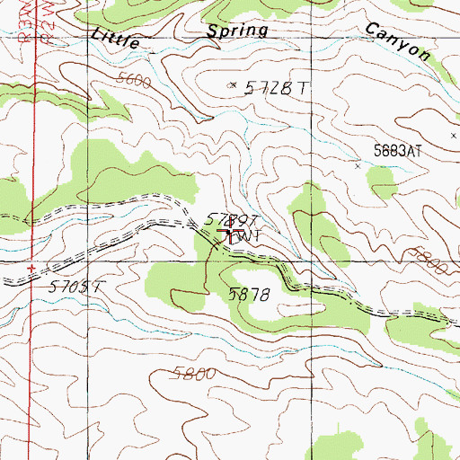 Topographic Map of Little Spring Trick Tank, AZ