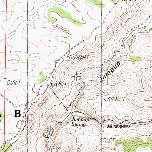 Topographic Map of Jumpup Cabin, AZ