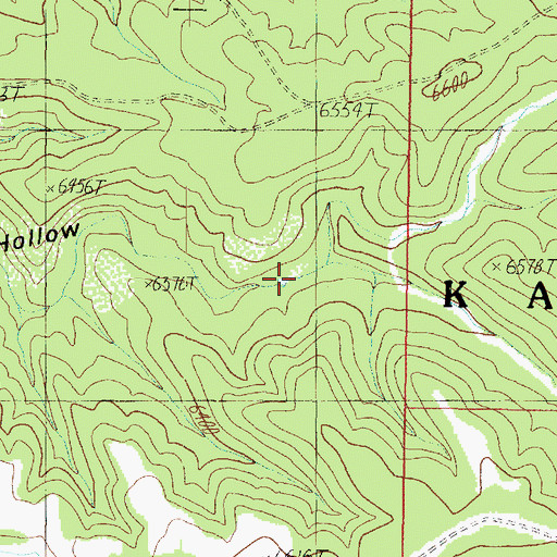 Topographic Map of Pine Hollow Tank, AZ