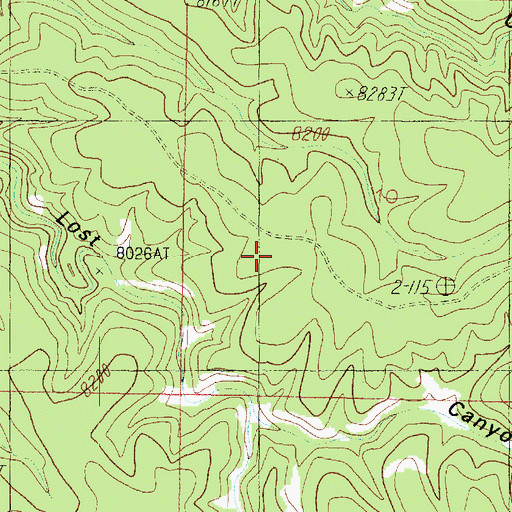 Topographic Map of Oquer Tank, AZ