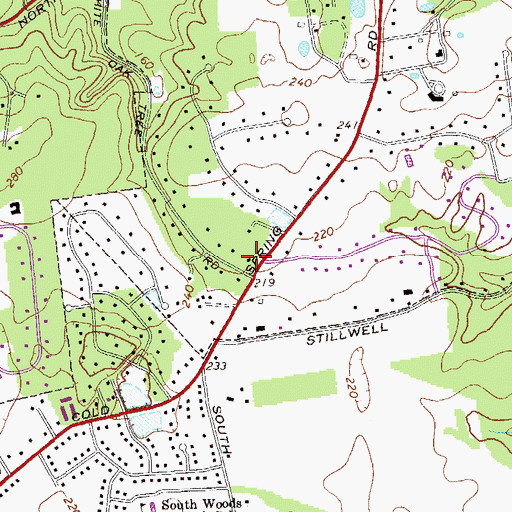 Topographic Map of North Shore School (historical), NY