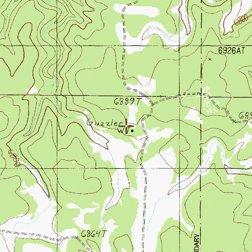 Topographic Map of South House Rock Trick Tank, AZ