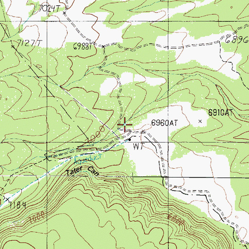 Topographic Map of Tater Tank, AZ