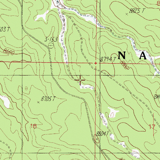 Topographic Map of Dry Park Apron, AZ