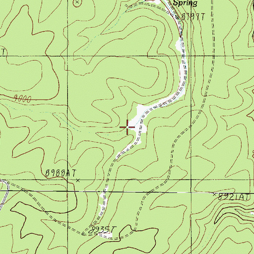Topographic Map of Crystal Spring Apron, AZ