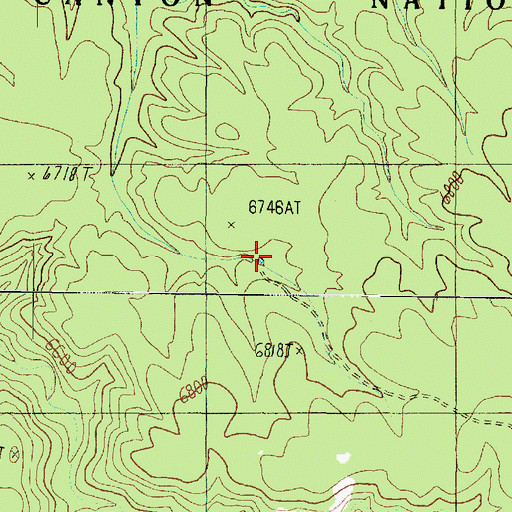 Topographic Map of Navajo Trait Tank, AZ