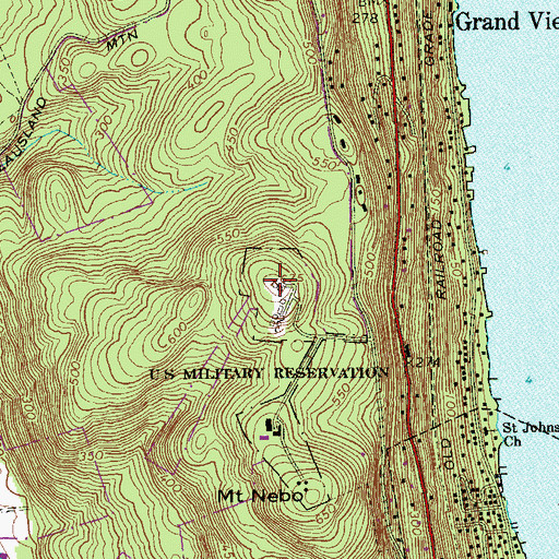 Topographic Map of Nike Site NY-09C (historical), NY