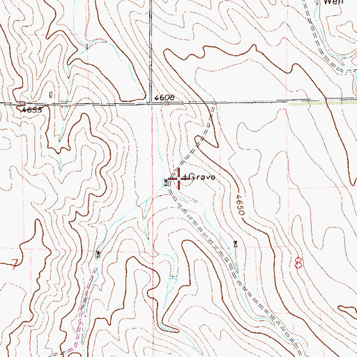 Topographic Map of Gebaurer Family Cemetery, CO