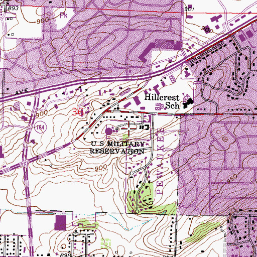 Topographic Map of Nike Site M-74C (historical), WI