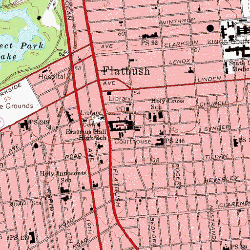 Topographic Map of Science, Technology And Research High School, NY