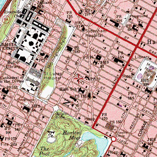 Topographic Map of Calvary Christian Fellowship, NY