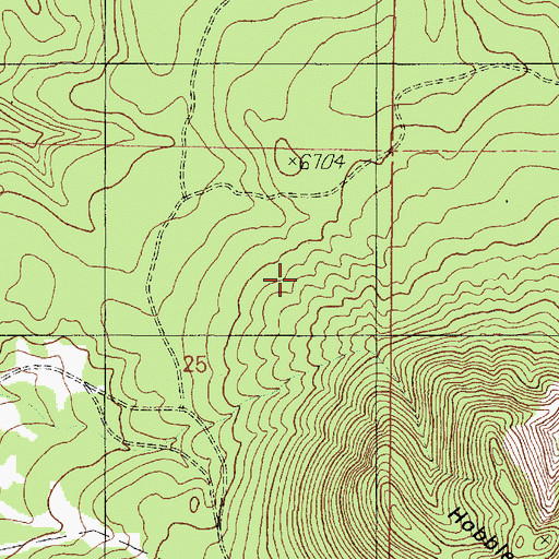 Topographic Map of Chalender Ranger District, AZ