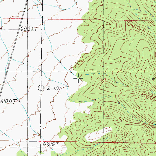 Topographic Map of Cutler Pockets Wildlife Apron, AZ