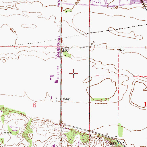 Topographic Map of Saint Gertrude's Health Center, MN