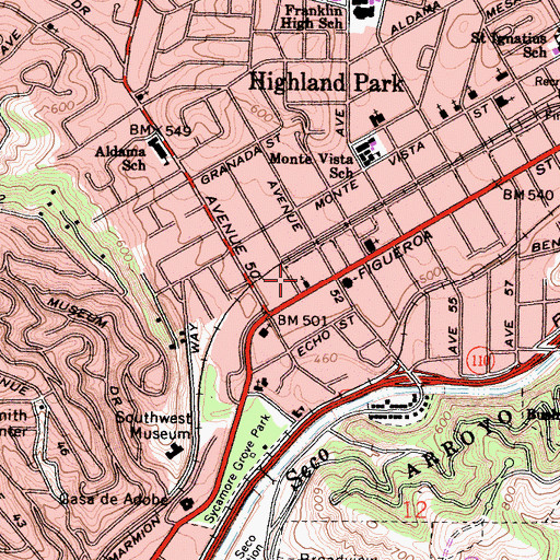 Topographic Map of Temple of Tarot and Holy Qabalah, CA