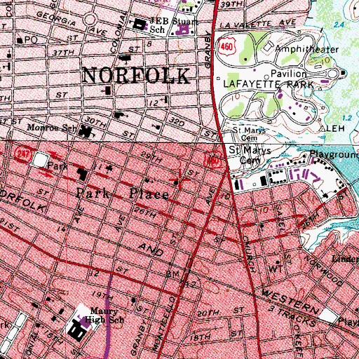 Topographic Map of Garden of Prayer Number 3, VA