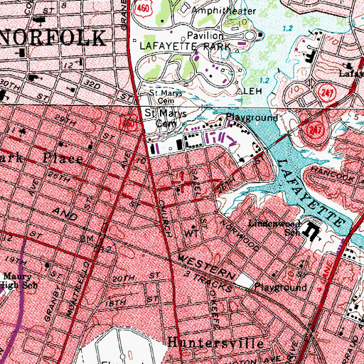 Topographic Map of Herald of His Coming Church of God In Christ, VA