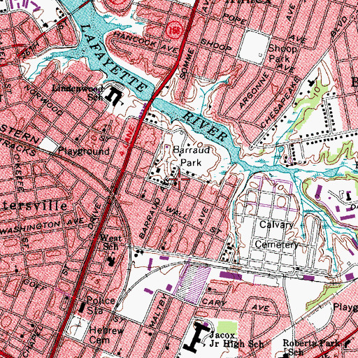 Topographic Map of Philadephia Church of Christ, VA