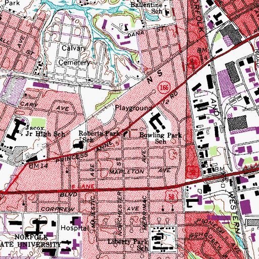 Topographic Map of Unity Lutheran Church, VA