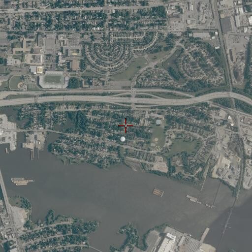 Aerial/Satellite Image of Garretts Community Baptist Church, VA