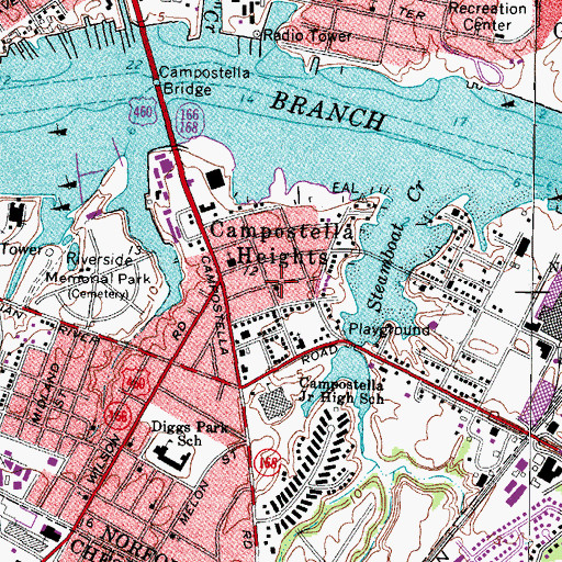 Topographic Map of Morning Star United Holy Church, VA