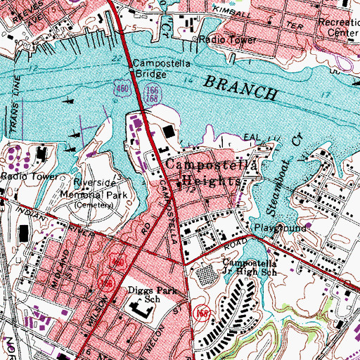 Topographic Map of Metropolitan African Methodist Episcopal Church, VA