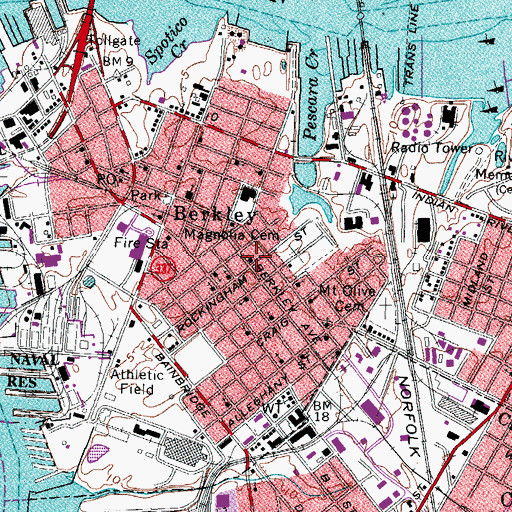 Topographic Map of Hood Chapel African Methodist, VA