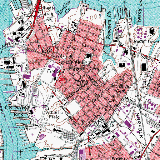 Topographic Map of Church of the Lord Jesus Christ, VA