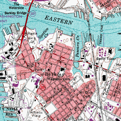 Topographic Map of Phillippi Church of Christ, VA