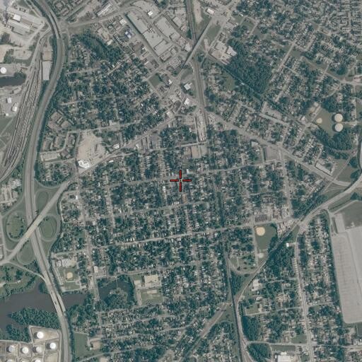 Aerial/Satellite Image of Chesapeake Avenue United Methodist Church, VA