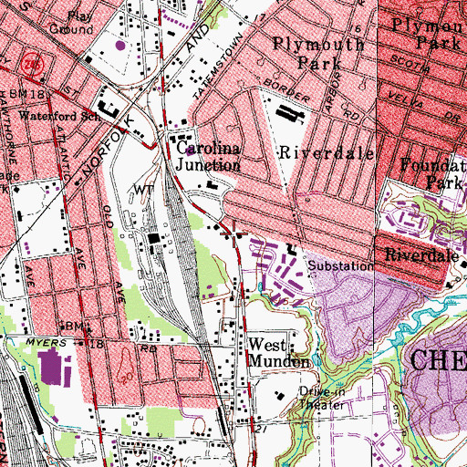 Topographic Map of Disciples of Jesus Church, VA
