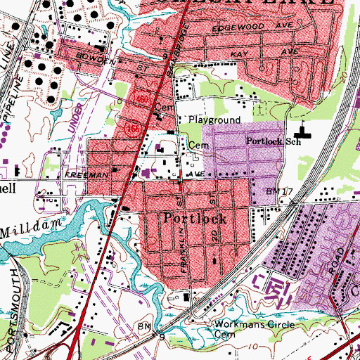 Topographic Map of Blessed Hope Chapel, VA