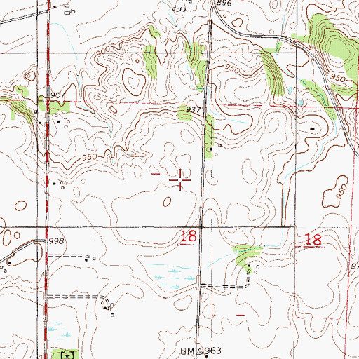 Topographic Map of Valley View Golf Club, MN