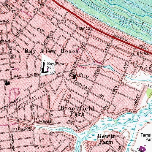 Topographic Map of Christ United Methodist Church, VA